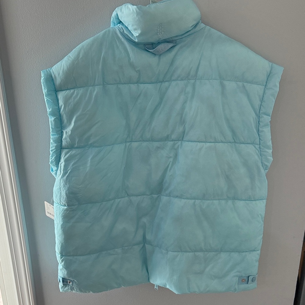 FP Movement by Free People Sky High Blue In A Bubble Vest - Picture 5 of 5